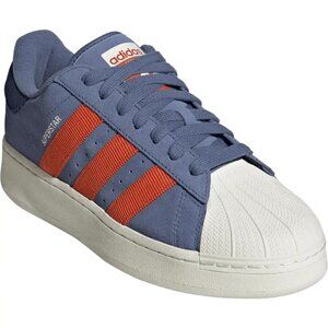 Adidas Superstar XLG Suede Sneaker in Crew Blue/Prered